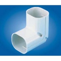 Mitsubishi NC-140 Line Hide Lineset Cover System 90 Degree Vertical Elbow - 5-3/4" x 3-3/8"
