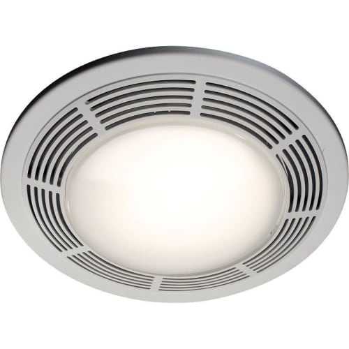 NuTone 8663RP 100 CFM 3.5 Sone Ceiling Mounted HVI Certified Bath Fan with Light and Night Light