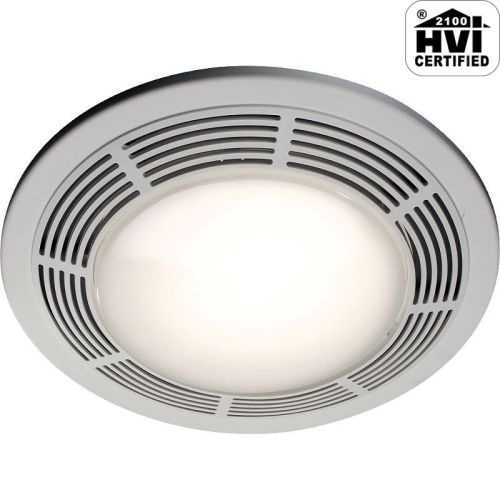 NuTone 8664RP 100 CFM 3.5 Sone Ceiling Mounted HVI Certified Bath Fan with Light