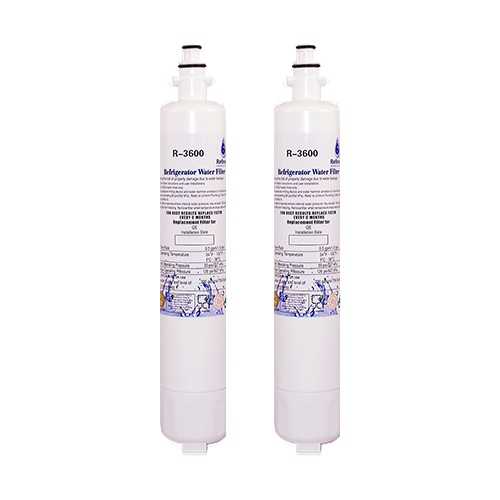 Refresh R-3600 Replacement Water Filter For GE RPWF - 2 Pack