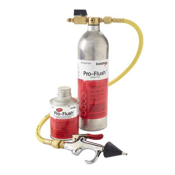 DiversiTech PF-KIT - Pro-Flush Kit - Injector, 16 Ounce Refill, Nozzle Adapter And Hose