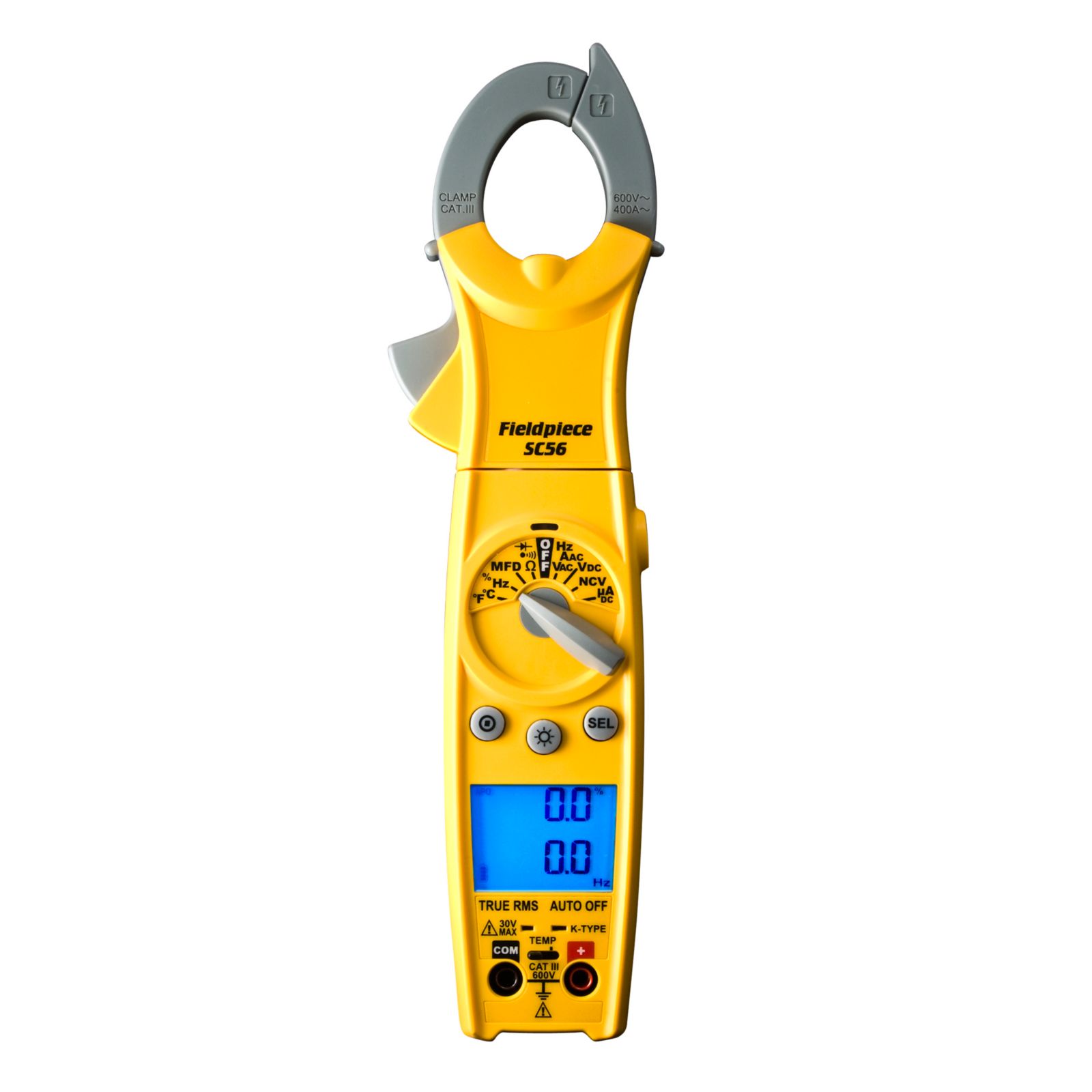 Fieldpiece SC56 - True RMS Dual Display Swivel-Head Clamp Meter With LED Flashlight